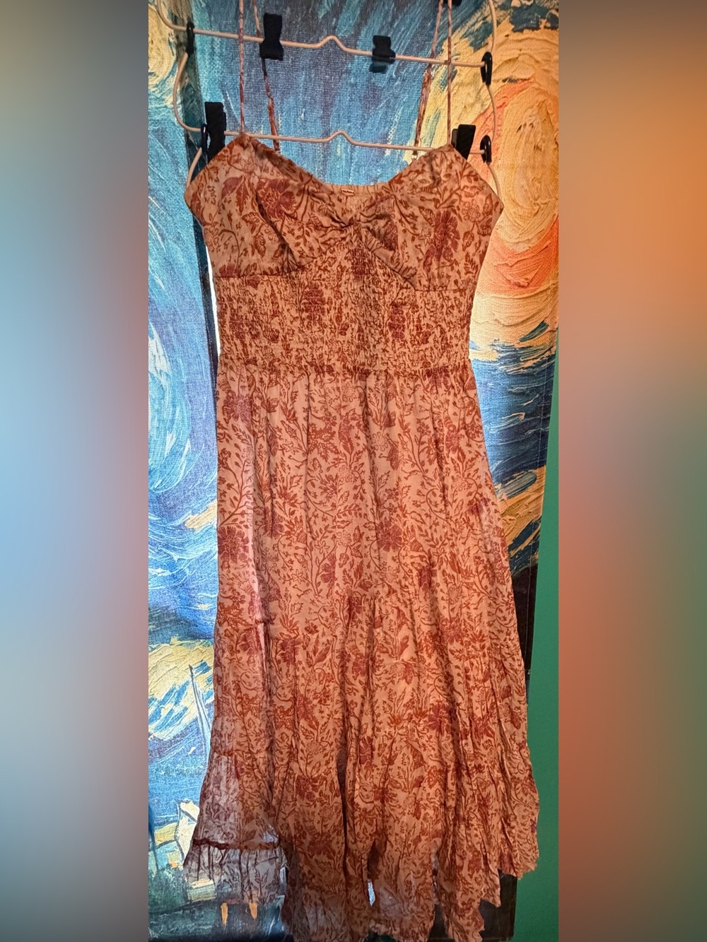 Free People Sundrenched Printed Maxi Dress
